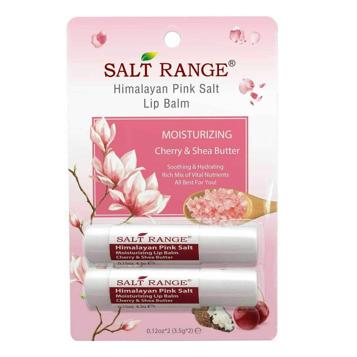 Salt Range - Himalayan Pink Salt & Shea Butter - Moisturizing Lip Balm